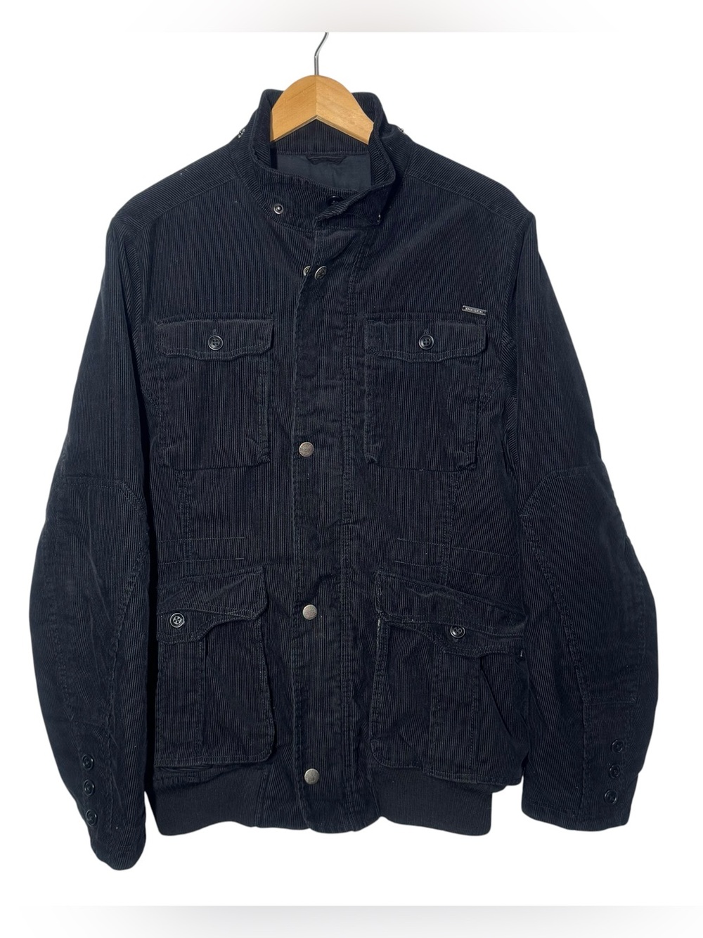Diesel Multipocket Zipper M65 Jacket Men’s Size M Y2K Corduroy Black